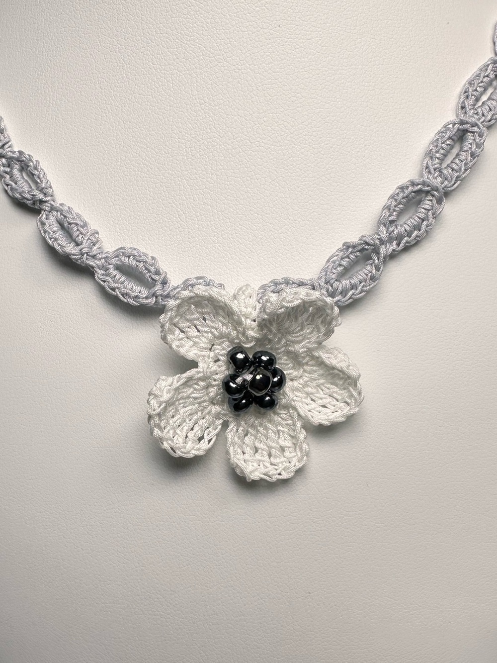 Handmade Crochet Flower Necklace